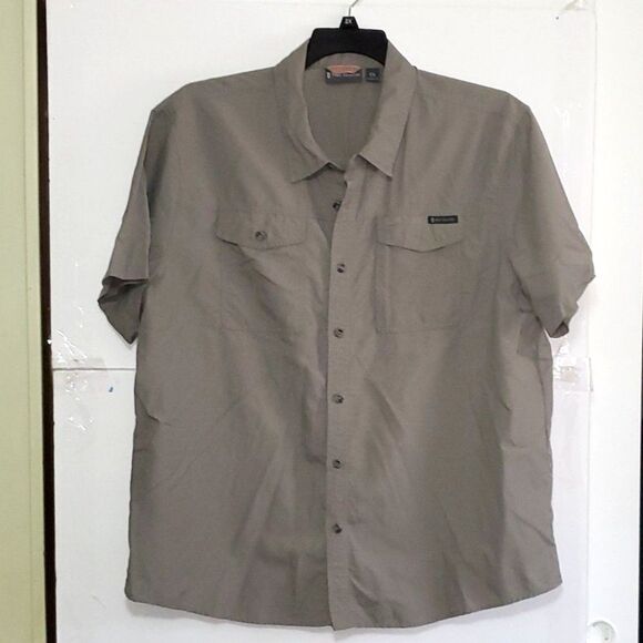 A Free Country Men's Shirt Button Front Safari Nylon Hunting Outdoorsy XXL - Picture 1 of 9